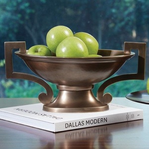 Bol décoratif artisanal personnalisé en laiton et aluminium, finition premium, bols de service pour hôtel, décoration de la maison et de la table - Product Image 5