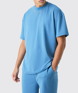 High Quality Two Piece <b>Top</b> Quality Twin <b>Sets</b> 100% Cotton Men's <b>Short</b> Sleeve <b>Short</b> <b>And</b> T-Shirt <b>Sets</b> With Customizable Fabric - Product Image 3