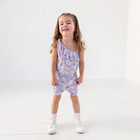Combinaison décontractée sans manches en fibre de bambou pour fille, style printemps, avec volants et boutons, vente en gros, fabrication OEM en vrac
