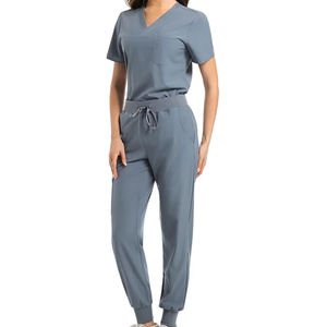 Uniformes de Hospital Transpirables Más Vendidos, Uniformes Médicos Casuales para Mujer, Bordado Personalizado, Uniformes de Enfermería de Manga Corta - Product Image 1