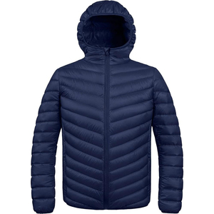 Veste matelassée élégante et légère pour homme, coupe-vent formel super doux, couleur unie, poches, streetwear de printemps - Product Image 1
