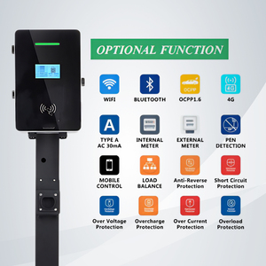 Offres Spéciales Smart Dual Guns 14kw 22kw 44kw Station de charge AC EV chargeur rapide <span class=keywords><strong>carte</strong></span> RFID/prise et Charge/APP/réservation - Product Image 4