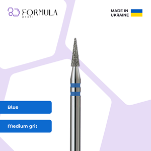 Fast Precision Diamond Sharp Cone <b>Nail</b> Drill Bit 2.0mm Blue Grit for Professional Cuticle Care - Product Image 1