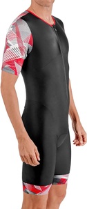 Unisex Custom Triathlon Racing Skin Suit Waterproof Breathable with Front Logo Printed Techniques Chest Zip - Product Image 2