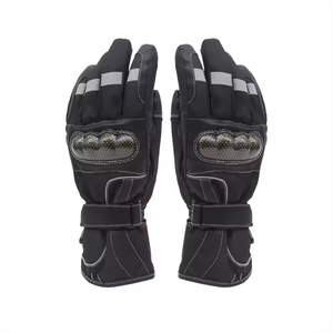 Guantes de moto de carreras personalizados al por mayor protección de fibra de carbono antideslizante con pantalla táctil impermeable guantes de montar transpirables - Product Image 3