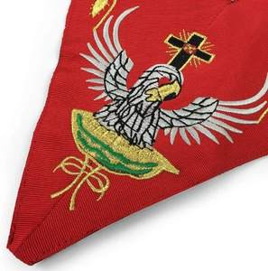 Delantal Masonic Regalia Grand Lodge de buena calidad y cuello de cadena Delantales Masonic Regalia con logotipo personalizado - Product Image 5