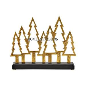 Haute qualité plaqué or en aluminium coulé arbre Designer jour de noël maison et hôtel décoration Sculpture à prix compétitif - Product Image 1
