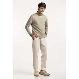 Pull à col rond pour homme 100% coton, respirant, motif imprimé, logo, lettres, manches courtes - MN-SWT-WS24-035 - Product Image 1