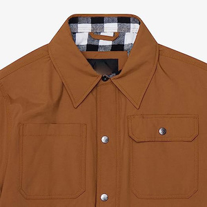 Custom <b>Mens</b> Warm Long Sleeve Quilted Lined <b>Men</b> Plaid <b>Flannel</b> Shirt <b>Jacket</b> in Check Design <b>Men</b> Custom <b>Jackets</b> - Product Image 3