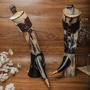 Haute Qualité Naturel OX Corne Buffalo Bière Tankard Vente Chaude Viking Tasse pour Boire Artisanat Naturel Fabriqué À La Main - Product Image 3