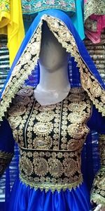 Recién llegado, vestido Kuchi afgano tribal a la moda para mujer, manga larga, ropa de fiesta elegante, Maxi encaje afgano ecológico - Product Image 2