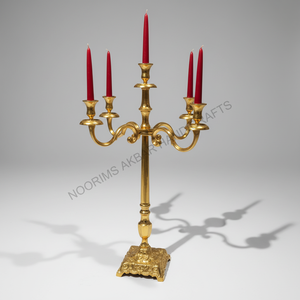 Candelabros de Metal de aluminio dorado moderno, soporte para boda, Navidad, decoración del hogar, centro de mesa, fábrica, suministro al por mayor para exportadores - Product Image 3