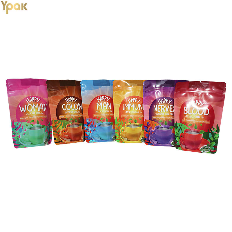Custom Eco-Friendly Biodegradable Kraft Paper Stand-up Pouch with Zipper and Window for Flexo Printing