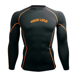 High Quality Compression <b>Shirts</b> Customized Logo Breathable Fitness Rash Guard Short Sleeve Long <b>Swimming</b> Top Design Newest Style - Product Image 6