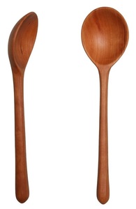 Longue cuillère en bois pour la cuisson en remuant et en mélangeant un ustensile fait main résistant à la chaleur avec une prise confortable pour une cuisine facile - Product Image 3