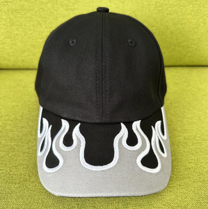 Vente en gros 2025 nouvelle mode flamme broderie Baseball chapeau hip-hop extérieur crème solaire casquettes de Baseball casquette à visière - Product Image 6