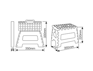 Sgabello pieghevole in plastica fino a 200 Kg. (GSC 502050000) - Product Image 4