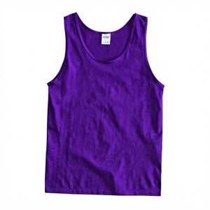 เสื้อกล้ามคอวีทรงโกธิคสำหรับผู้ชาย สีฟ้าอ่อน ระบายอากาศได้ดี แห้งเร็ว ผลิตจากผ้าฝ้าย 100% ย้อมสีแบบ Garment Dyed  ถักทออย่างดี - Product Image 6