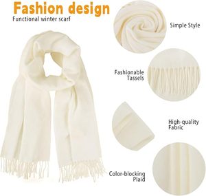 Premium Soft Touch Women Long Winter Scarf <b>Warm</b> <b>Shawl</b> Elegant <b>Wrap</b> For Outdoor Travel <b>And</b> Daily Wear - Product Image 6