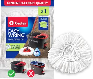 Repuesto de microfibra para mopa giratoria O-Cedar EasyWring, blanco - Product Image 3