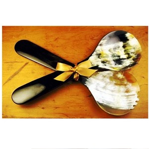 Accesorios Hechos a Mano, Juego de Servidores de Ensalada de Acacia, Ecológicos, Aptos para Lavavajillas, Utensilios para Ensalada, Cocina, Hechos en India - Product Image 1