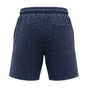 Hip Hop Hombres Unisex Personalizado Terry Algodón Sunfaded Desgastado Ácido Lavado Alta Calidad Transpirable Ecológico Pantalones Cortos de Secado Rápido - Product Image 2