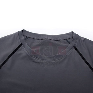 Hot Selling Custom Logo <b>Compression</b> Breathable Athletic Gym T <b>Shirt</b> Quick Dry Sport T <b>Shirt</b> <b>For</b> <b>Men</b> - Product Image 3
