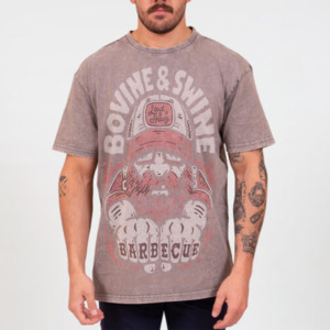 เสื้อยืดวินเทจสำหรับผู้ชายผ้าฝ้ายลายกรดล้างได้โลโก้ส่วนตัว - Product Image 5