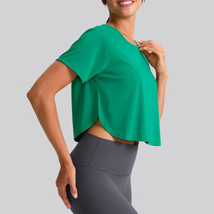Streetgrace custom womens workout crop <b>tops</b> breathable gym fitness wear for summer oem design with private label support - Product Image 2