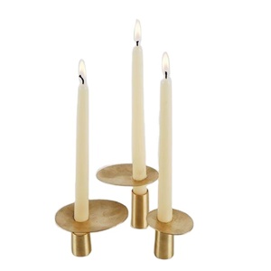 Set of 3 Metal Golden <b>Tapered</b> <b>Candle</b> <b>Holder</b> with Stand New Design Christmas <b>Candle</b> <b>Holder</b> High Quality - Product Image 1