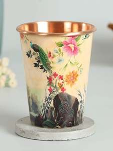 Customized Printed <b>Copper</b> <b>Glass</b> With Personalized Wedding Branding For Ayurvedic Lifestyle And Detox Benefits At Lowest Coast - Product Image 4