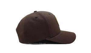 Gorras de béisbol de cuero personalizadas, gorras deportivas con pico curvado ajustable de perfil alto para exteriores, corte láser grabado con imagen deportiva - Product Image 5