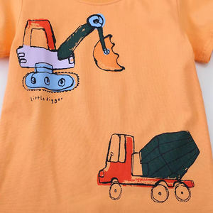 Fournisseur de t-shirts en coton 100% de haute qualité pour garçons, vente en gros pour enfants, avec motifs - Product Image 6