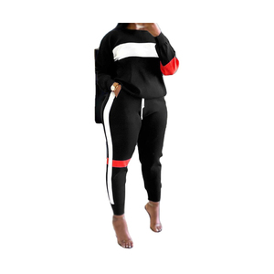 2025 logotipo personalizado mujer 2 piezas de talla grande con capucha encaje chándal Jogger chándal patrón de botones diseño con paneles 100% algodón - Product Image 2