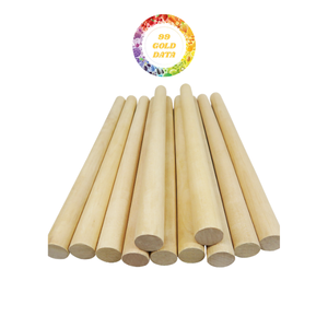 แท่งไม้ทรงกลมสำหรับตกแต่งบ้านด้ามไม้เดือยมาตรฐานส่งออกจากเวียดนาม - Product Image 1