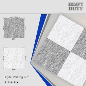 กระเบื้องปูพื้นสำหรับจอดรถเซรามิกแบบดิจิตอลขนาด40x40x400มม. สำหรับพื้นที่สาธารณะลานจอดรถลานสวน - Product Image 2