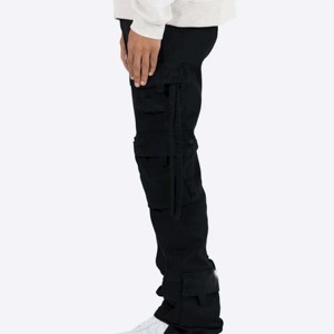 Pantalones Cargo de cuero Premium para hombre, cómodos y prácticos, perfectos para ropa informal y formal M - Product Image 3