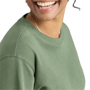 Sudadera básica sólida de manga larga para mujer, Top corto informal multicolor a la moda, sudadera deportiva holgada de talla grande para mujer - Product Image 4