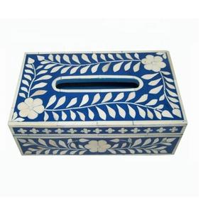 Caja de pañuelos de papel Rectangular de lujo con diseño personalizado de fábrica, caja de pañuelos con incrustaciones de hueso, accesorios de cocina, nuevos productos 2023 - Product Image 1