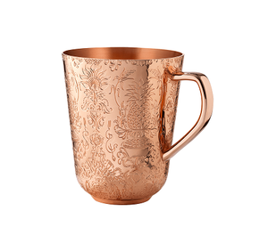 Taza de mula de Moscú martillada de cobre con mango de latón, taza de café de forma personalizada de la más alta calidad de Home Arts - Product Image 2