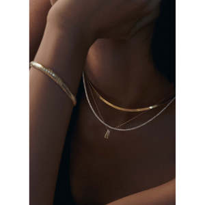 Diana Tennis 6.20ctw White Gold Diamond <b>Necklace</b> - Product Image 2