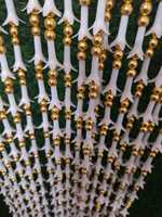 Rajnigandha Jasmine Garland Buds String Nikha dan India latar belakang pernikahan dekorasi Lilly Flower Tube Rose candi dekorasi panggung pesta