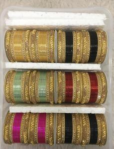 Best Selling Fashionable Bangles with Stunning Pearl Stone Work Trendy Bangles <b>for</b> Weddings & Festive Wear from India - Product Image 3
