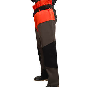 Pantalon de travail orange personnalisé, léger, pour hommes, pour la coupe de bois en forêt, style de travail, vêtements de sécurité, pantalon de travail pour tronçonneuse - Product Image 6