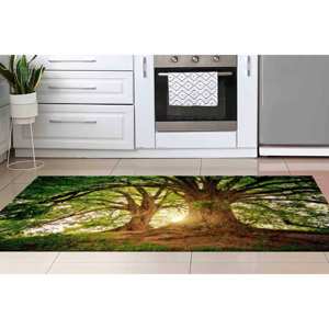Alfombra Estampada Colorida - Diseño de Árbol, Naturaleza, Bosque, Estilo Rústico, Personalizada, Alfombra de Terciopelo - Product Image 2