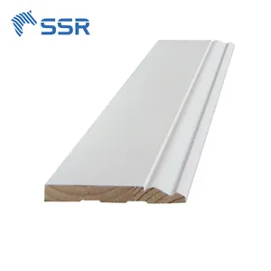 SSR papan dasar vina-putih papan utama pinus cetakan pinggir alas tiang cetak dengan harga kompetitif