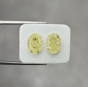 VS2 Clarity Fancy Color amarillo para diamantes sueltos naturales de corte ovalado certificado 3.03Ct EX polaco VG simetría diamante fino para - Product Image 1