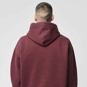 Sudadera de algodón 100% con estampado de logotipo personalizado para hombre, de gran tamaño Sudadera con capucha, bordado con hombros caídos, técnica básica, ropa de invierno - Product Image 4