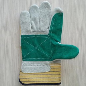Gants de gréeur en cuir fendu robustes avec paume renforcée Gants de sécurité durables pour la construction, les mines et les travaux industriels - Product Image 6