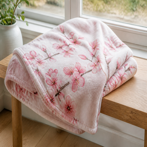 Custom Printed <b>Throw</b> Blanket Personalized Lakeside Cabin Canoe Gift Sublimation Flannel Fleece Polyester - Product Image 4